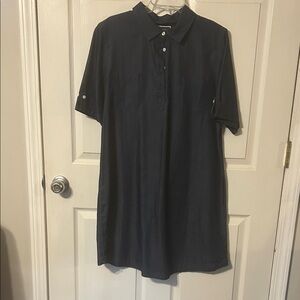Karen Scott Dark Blue Casual Dress